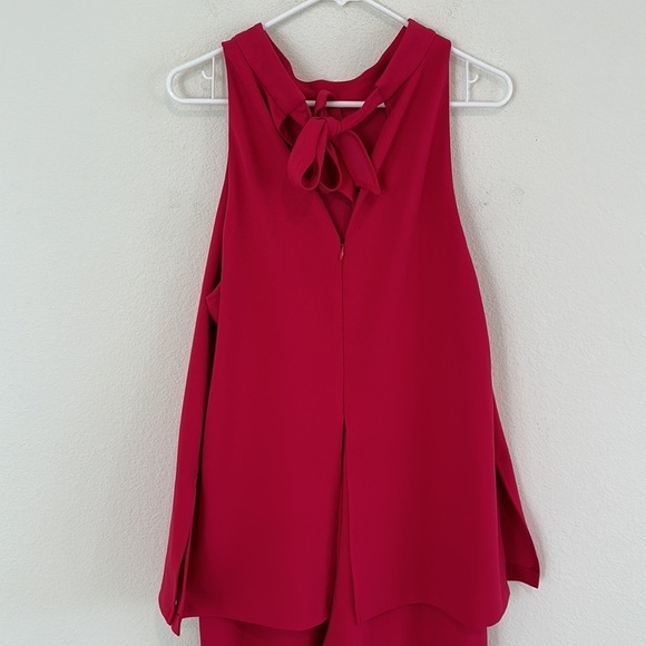 Adrianna Papell Pink Knit Crepe Jumpsuit - Picture 5 of 10